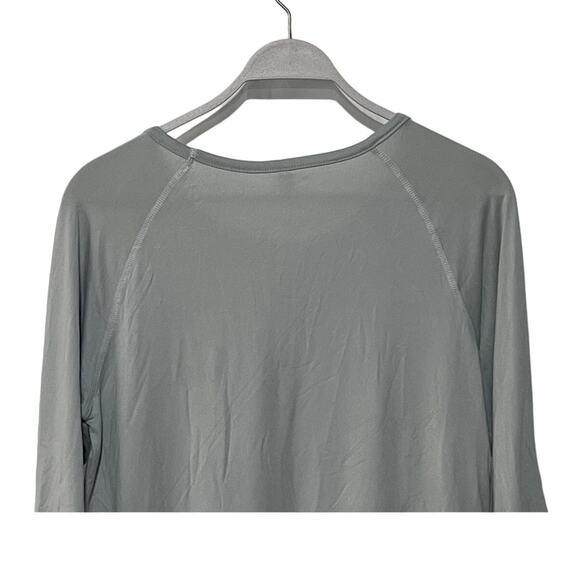 FLORA NIKROOZ WOMENS SMALL LIGHTWEIGHT LONG SLEEVE PAJAMA TOP ONLY GREY - Picture 7 of 12